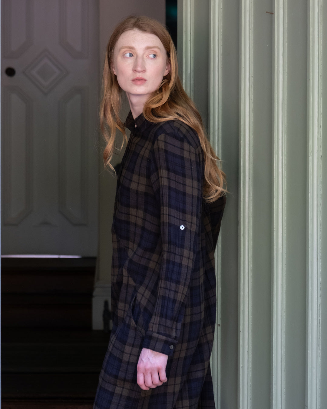 Alexa shirt dress in Big Check