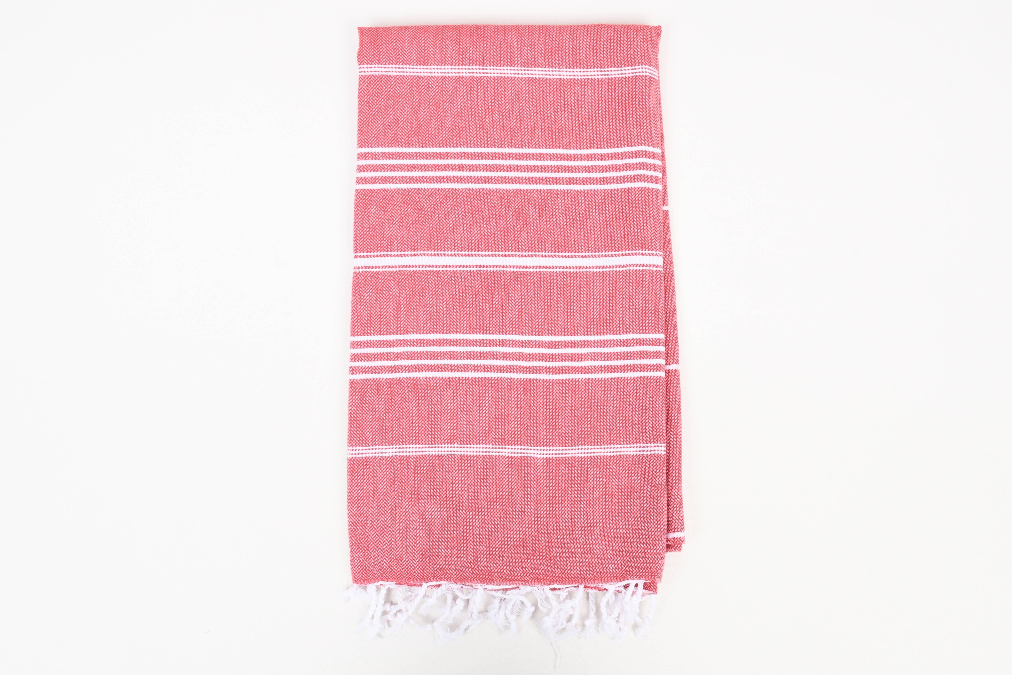100% Cotton Handwoven Turkish Hammam in Red