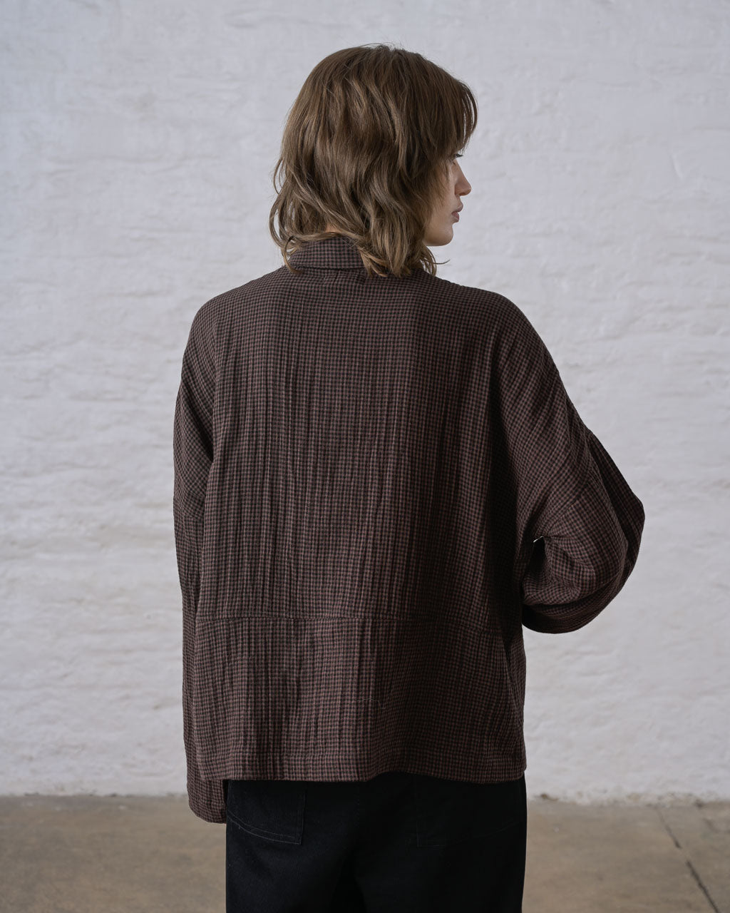 Anya blouse in Little Cocoa Check