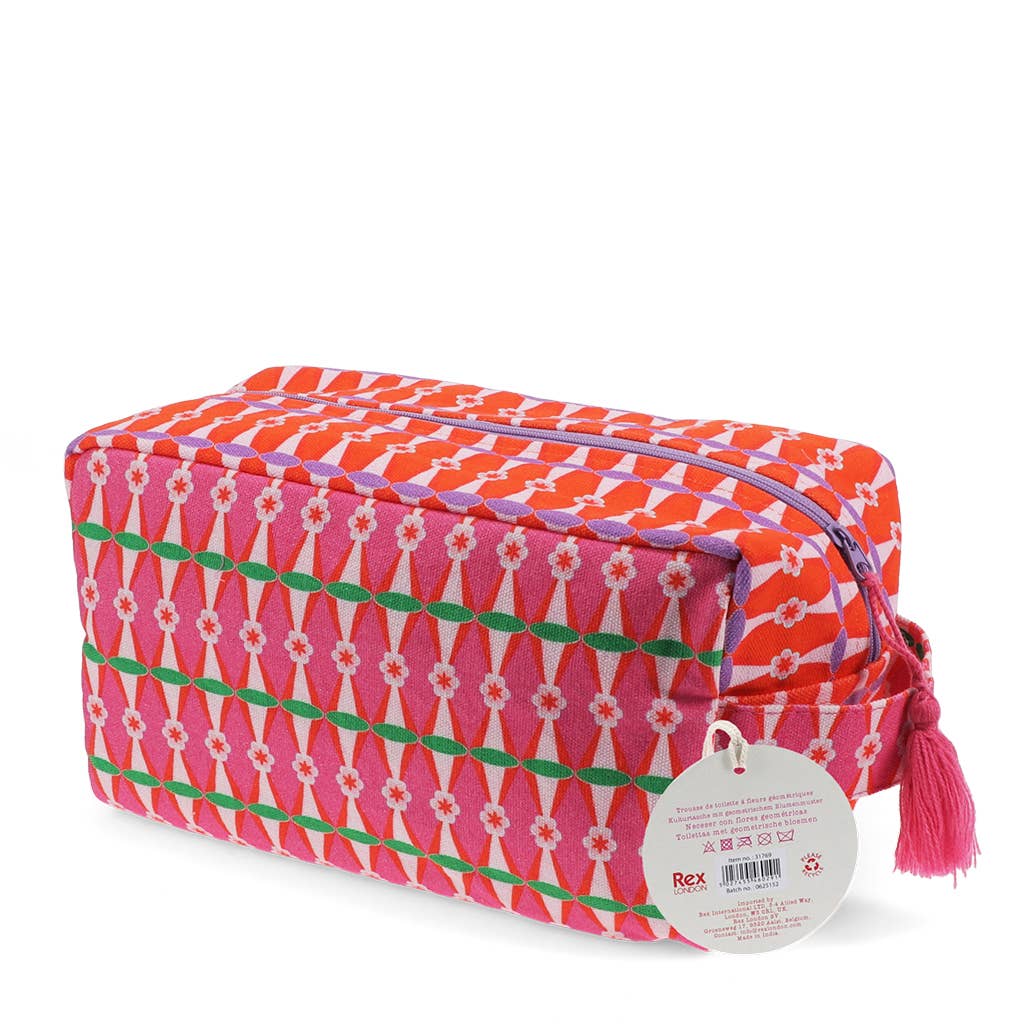 Wash bag - Geometric flower