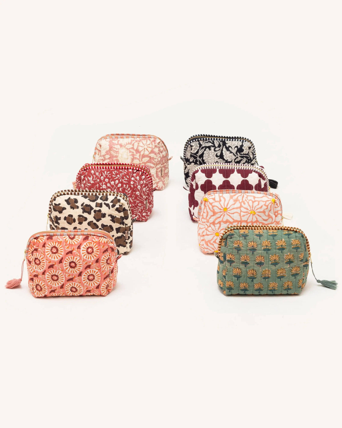 Hand Block Printed Quilted Wash Bag - Raj Kamal