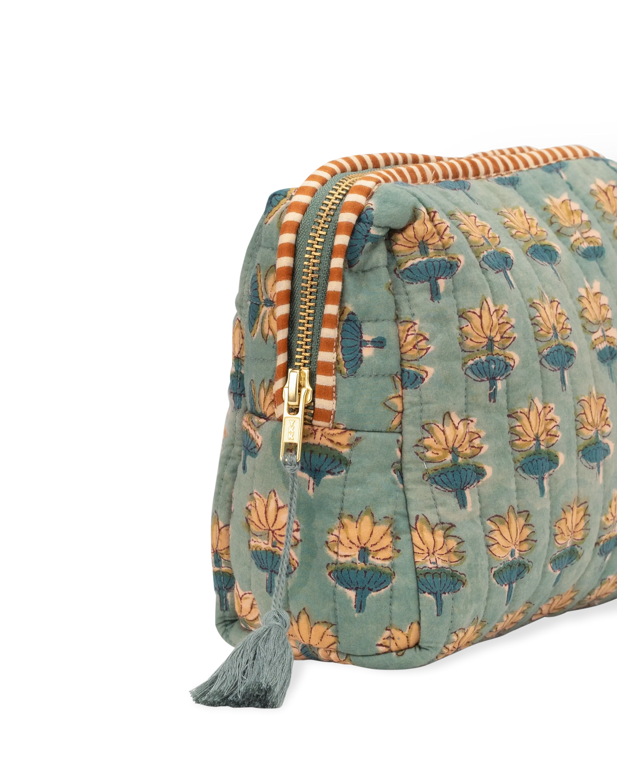 Hand Block Printed Quilted Wash Bag - Raj Kamal