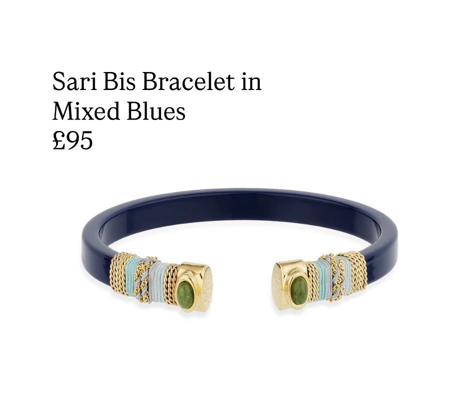 Sarina Bis Bracelet in Mixed Blues