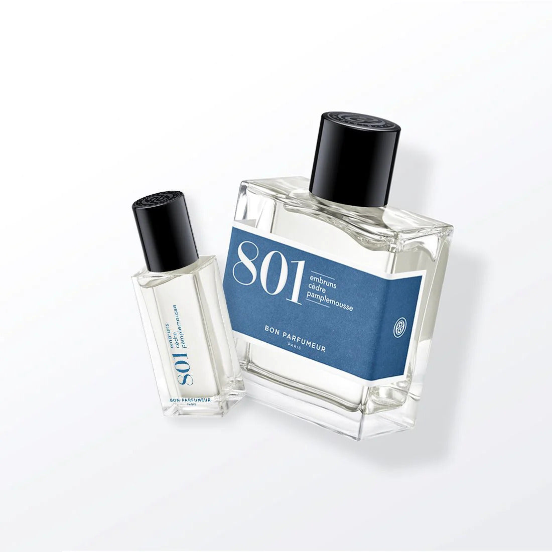 Eau de parfum 801 with sea spray, cedar and grapefruit 30ml