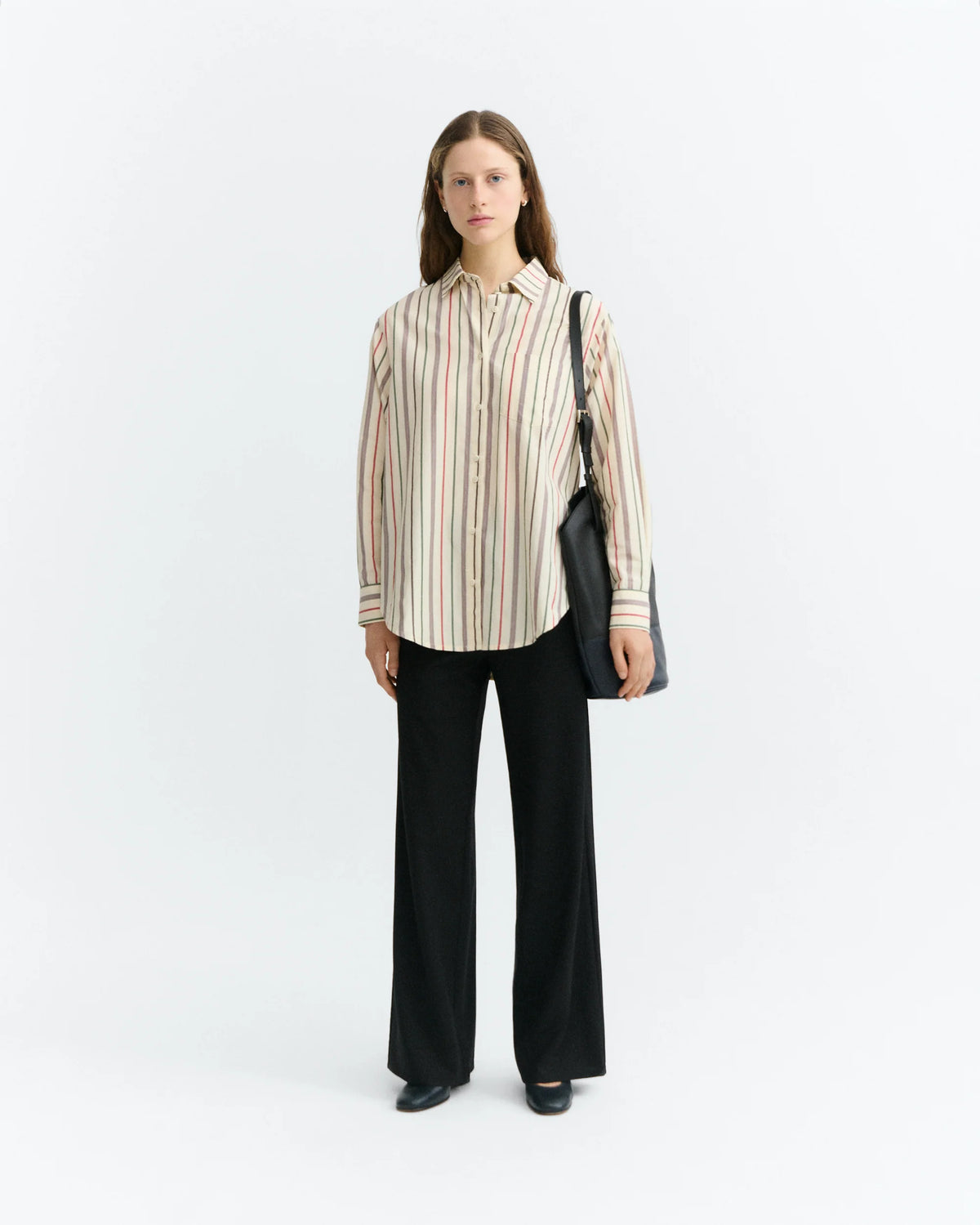 Thinking Mu Ordelia Blouse Ecru Striped