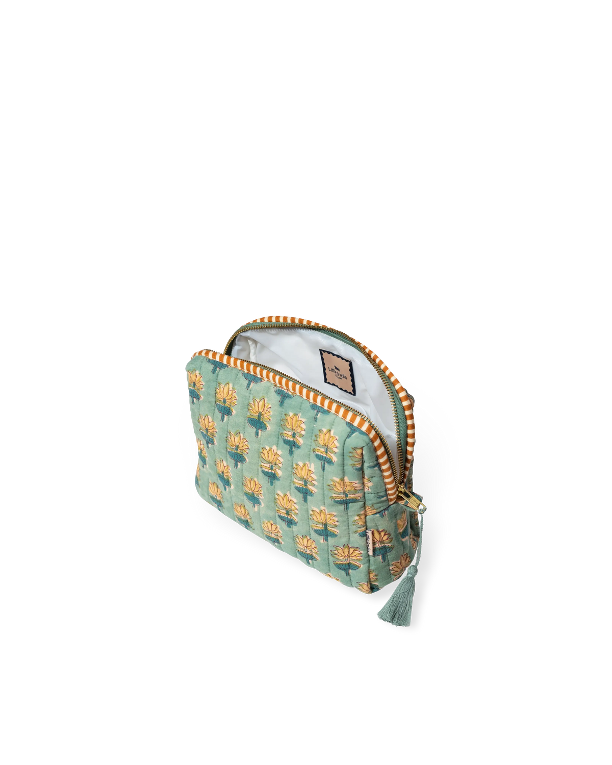 Hand Block Printed Quilted Wash Bag - Raj Kamal