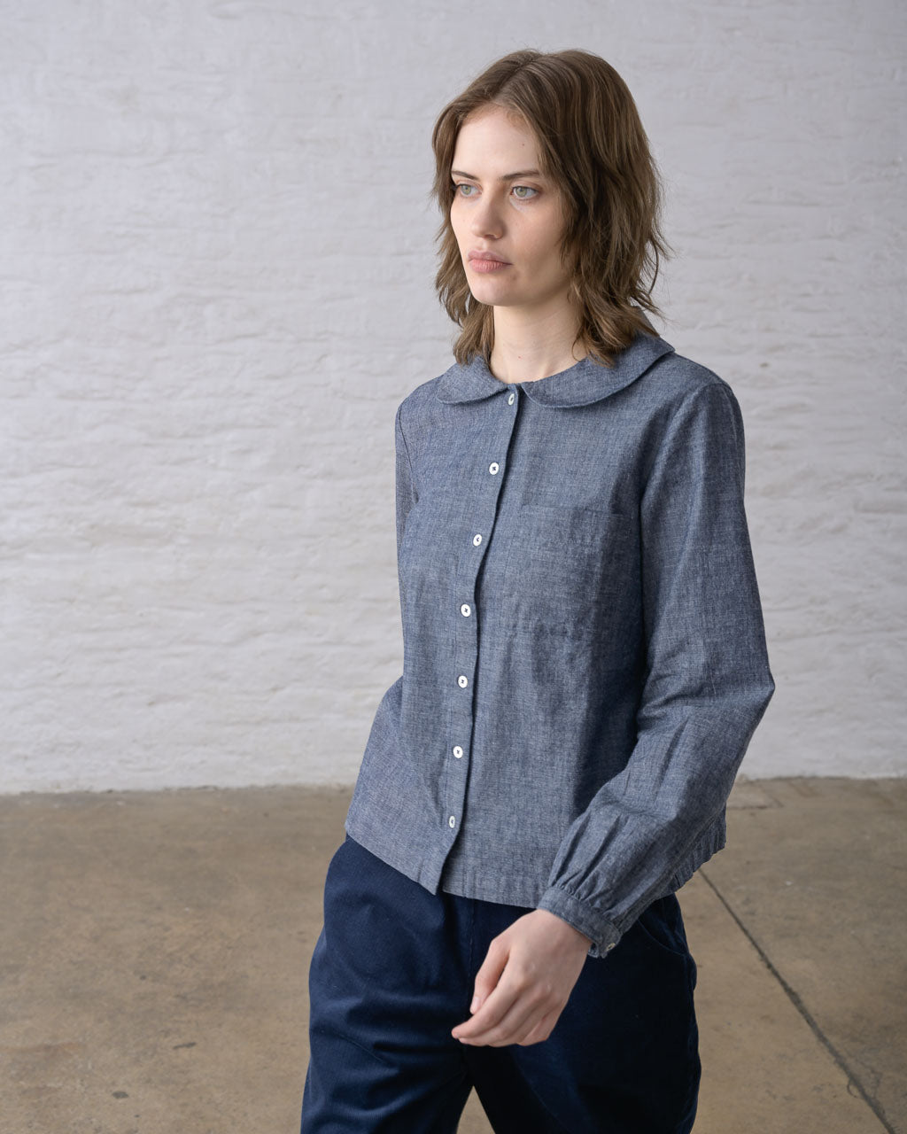 Jolene Casual Shirt in Chambray