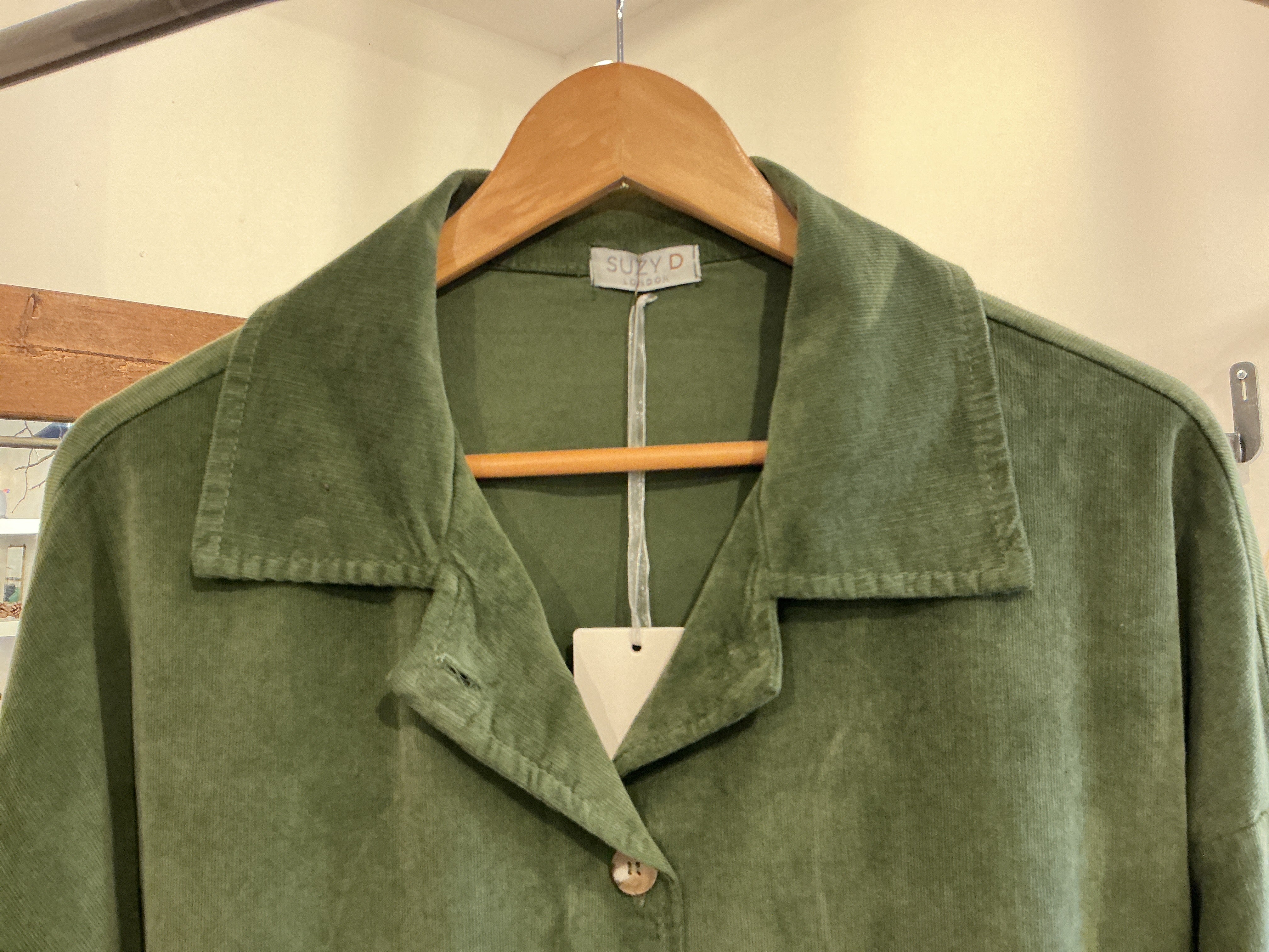 Zita Oversize Utility Jacket in Iguana Green