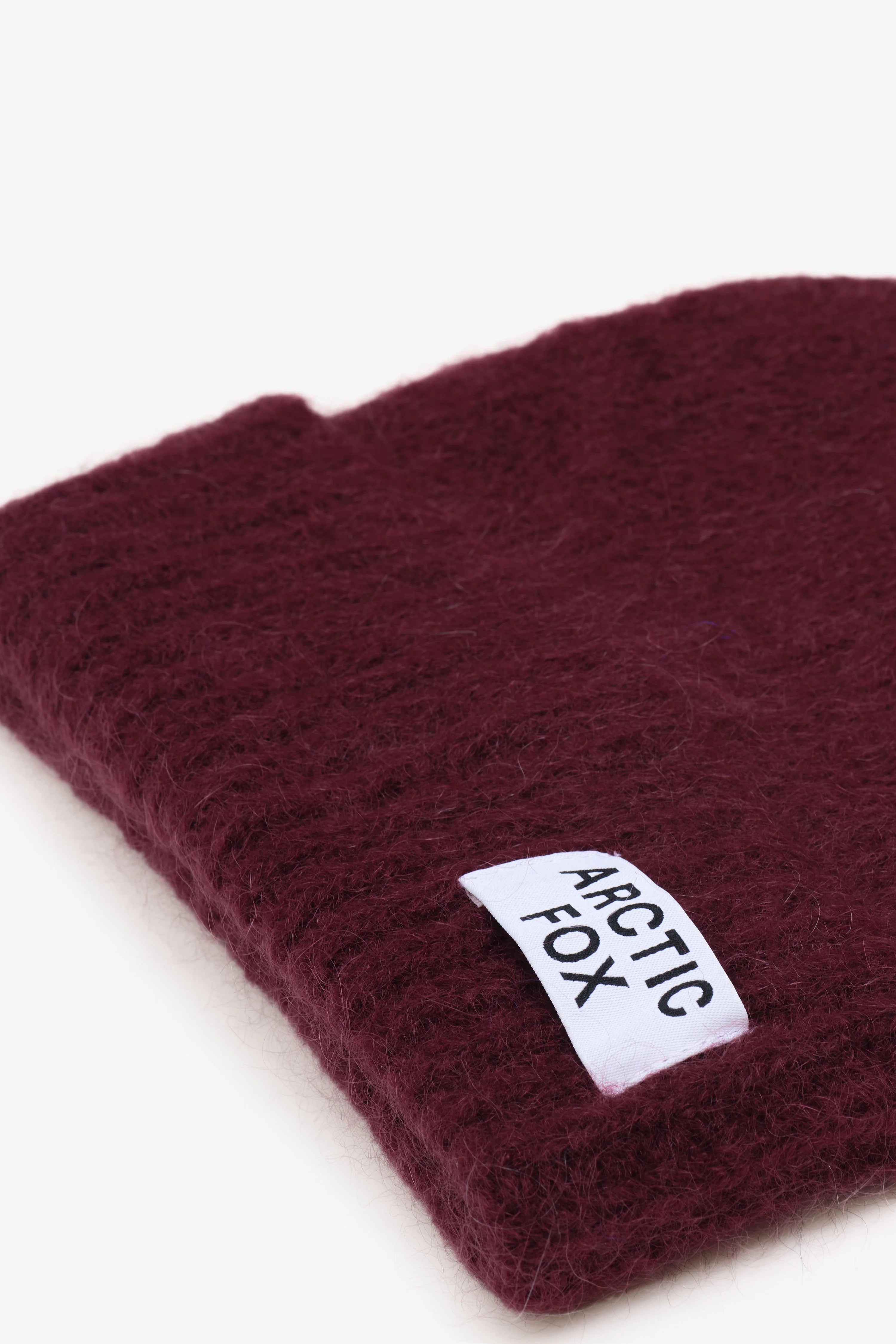 The Merino Wool Beanie in Cherry Burgundy