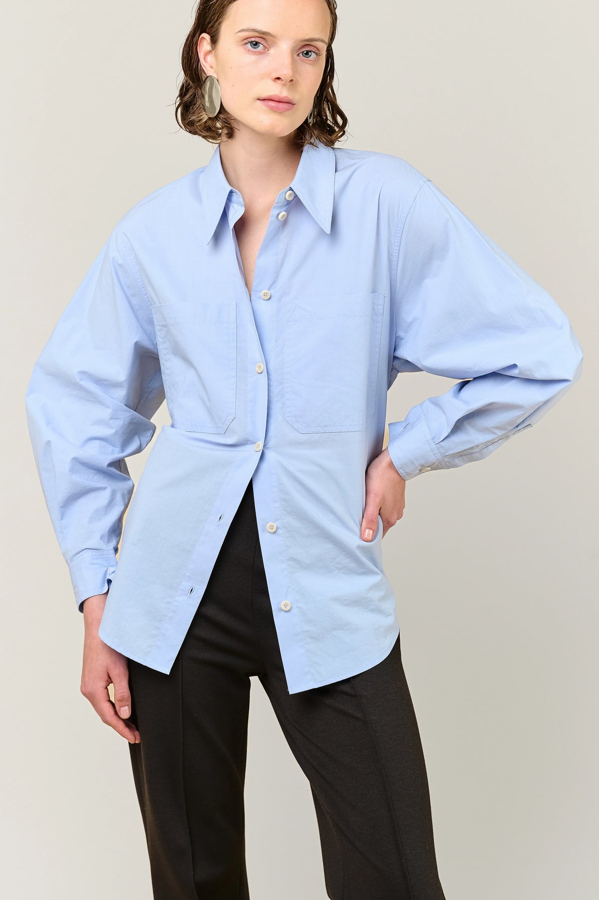 Ember Belted Poplin Shirt