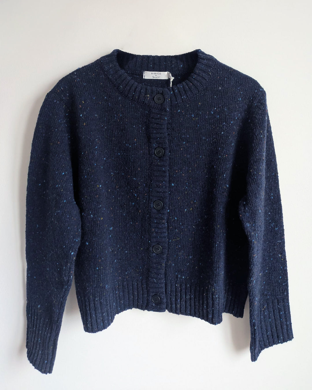 Avelia Cardigan in Navy Marble