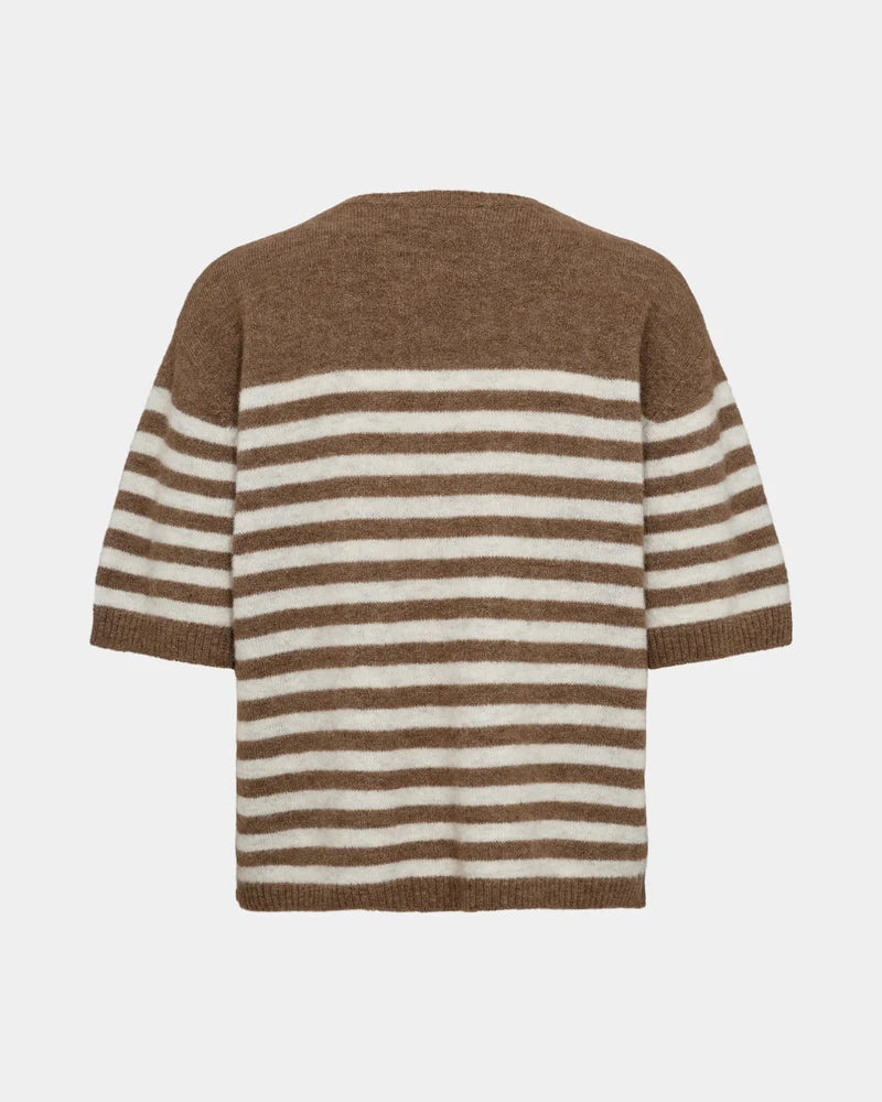Pre Loved Wool and Alpaca Mix Knit in Brown Fudge