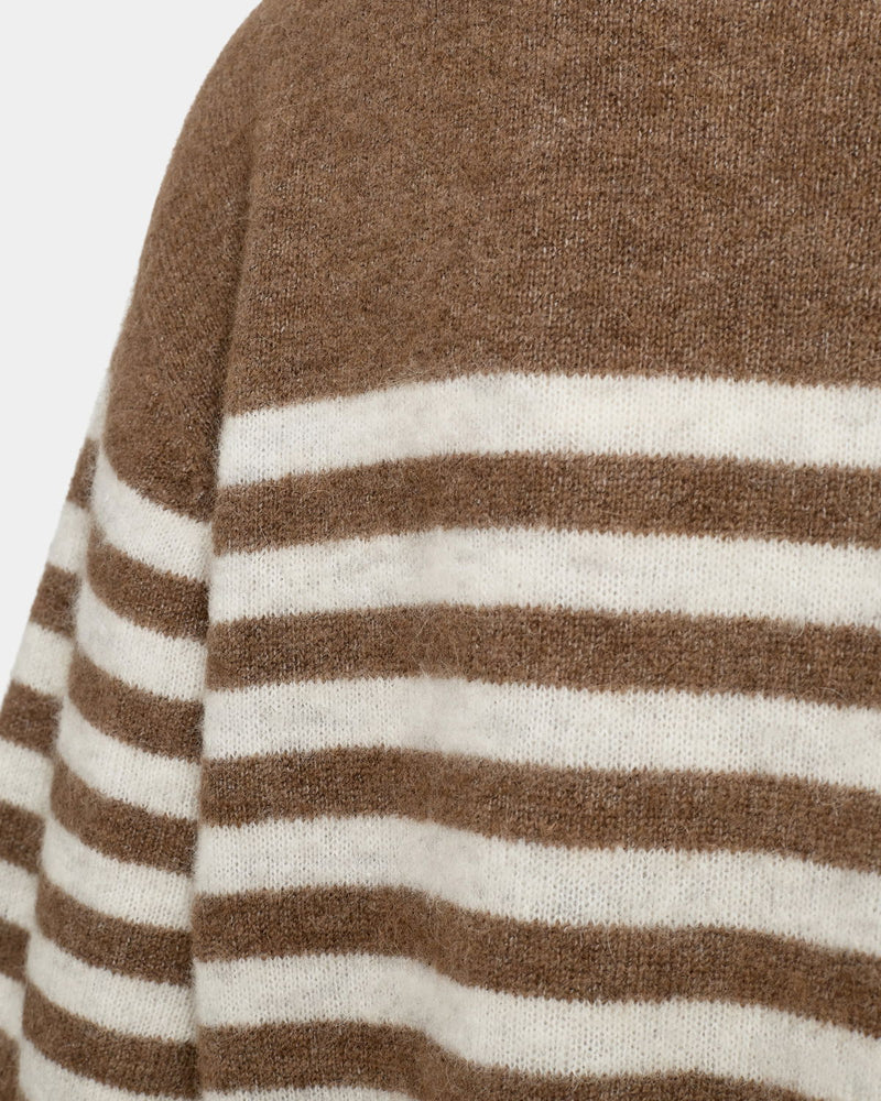 Pre Loved Wool and Alpaca Mix Knit in Brown Fudge