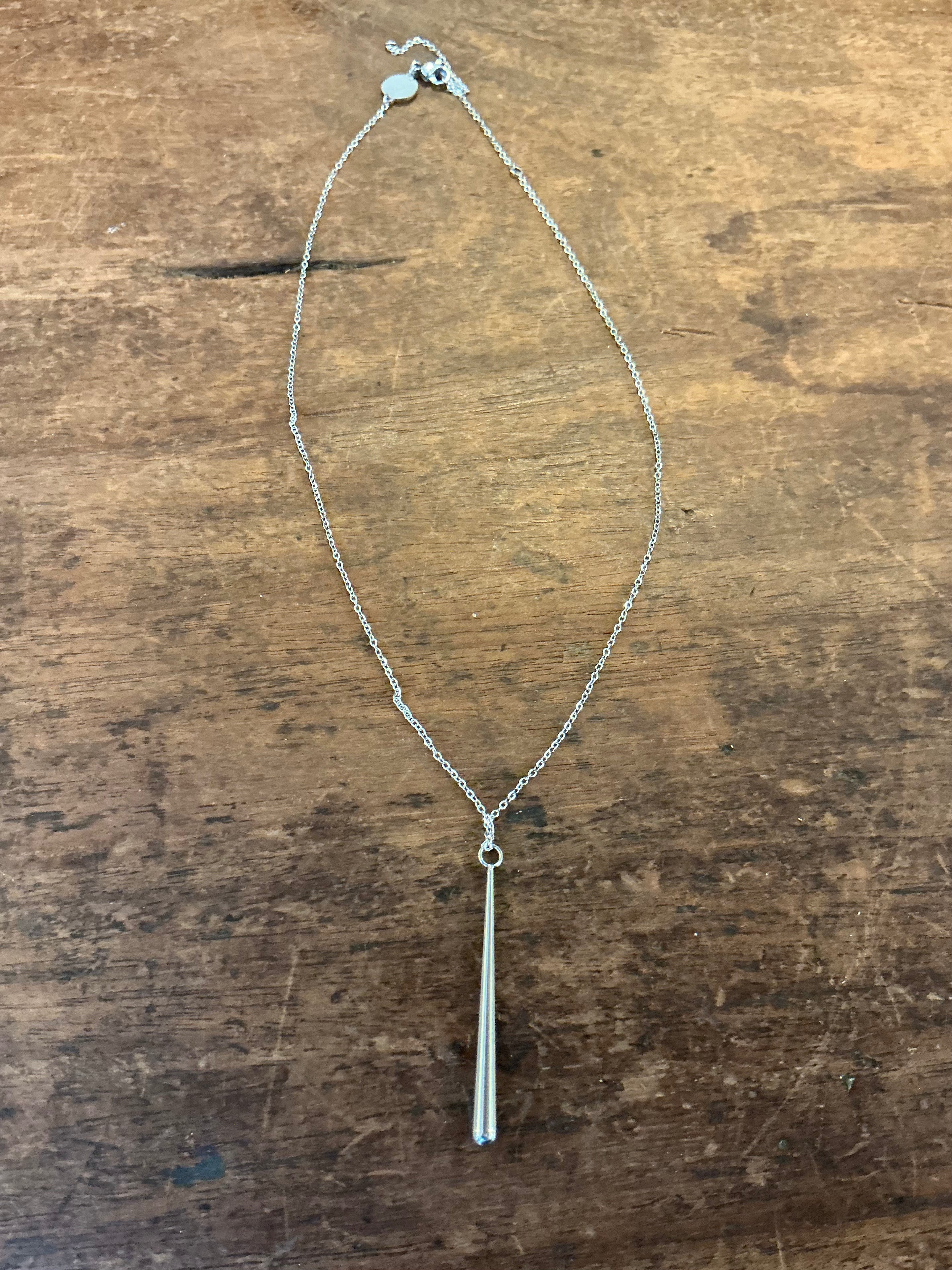 Moments Stainless Steel Drop Necklace