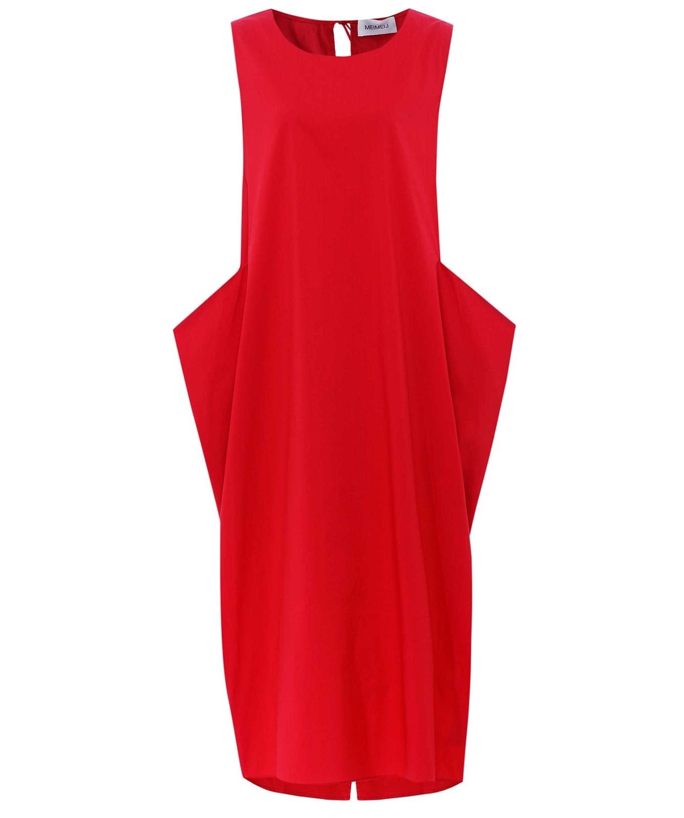 Bow-Back Sleeveless Dress in Goji Berry