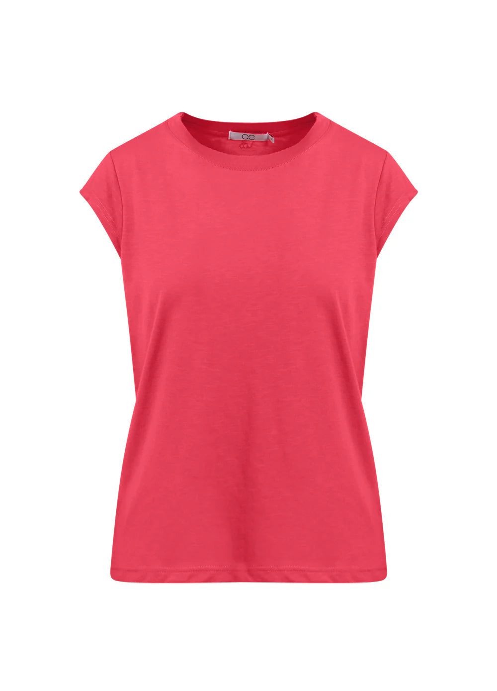 CC heart round-neck t-shirt in Intense Pink