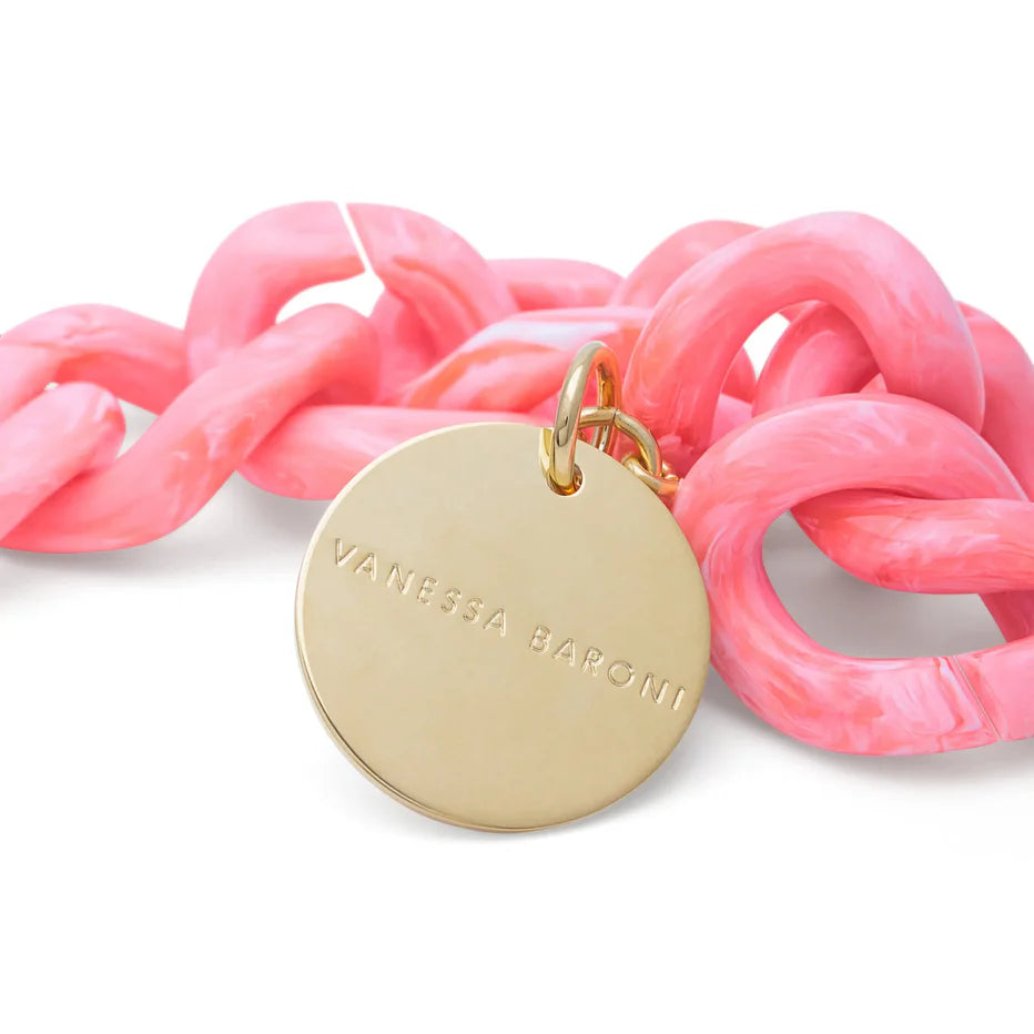 Vanessa Baroni Flat Chain Bracelet Strawberry Ice cream