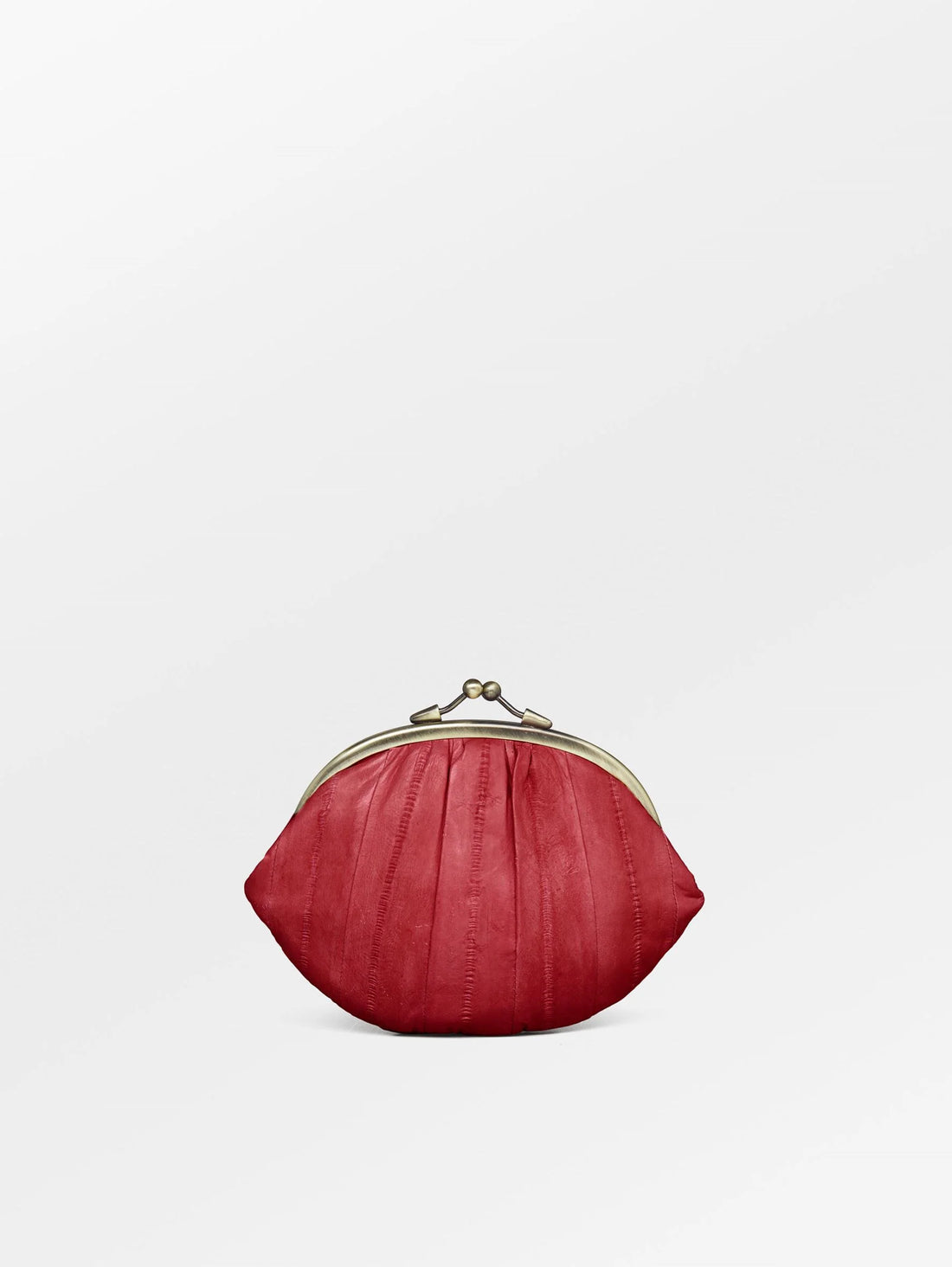100% Eelskin Granny Purse in red