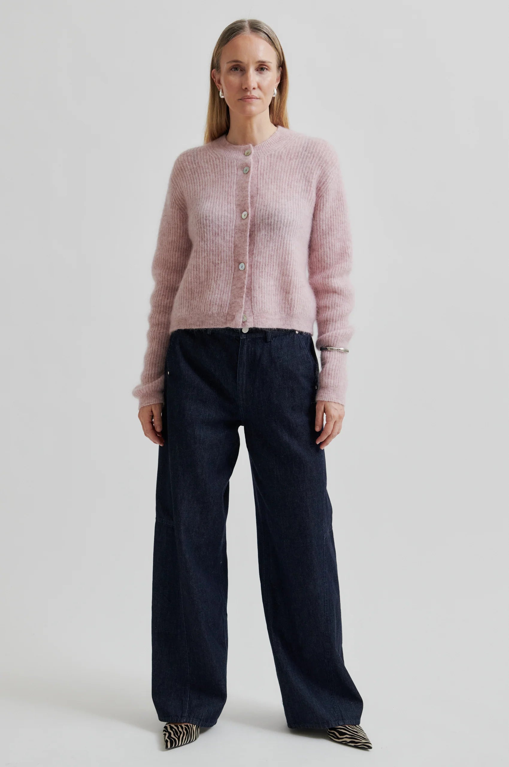 Second Female Andrea Cardigan in Sepia Rose