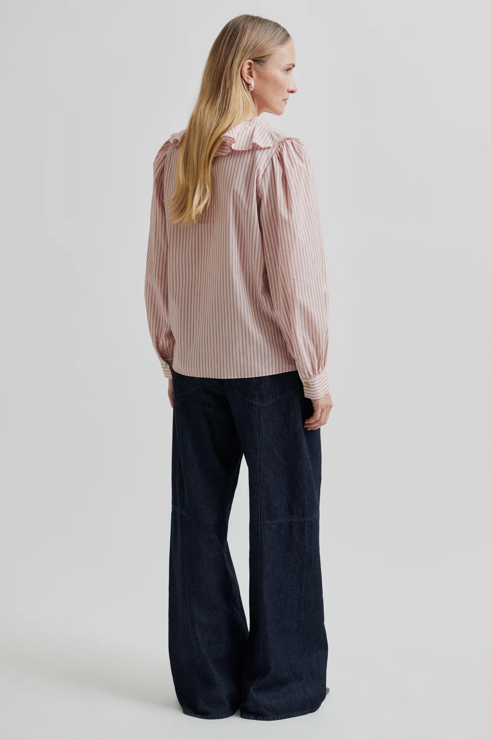 Second Female Becka Frill shirt in Sepia rose