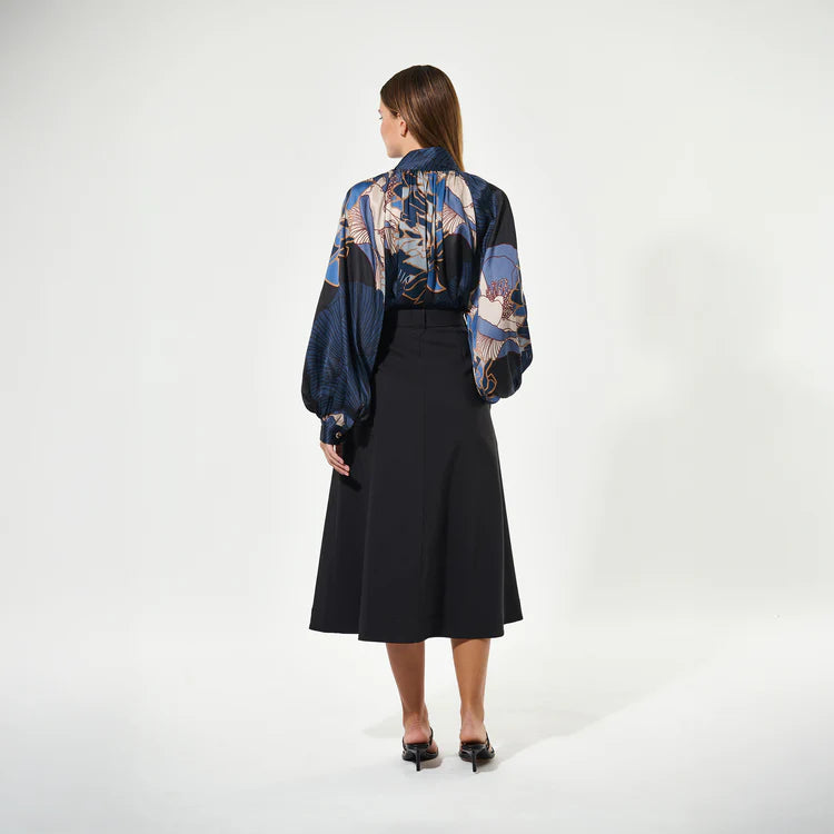 Nita Dea Blouse in Alepidia blue