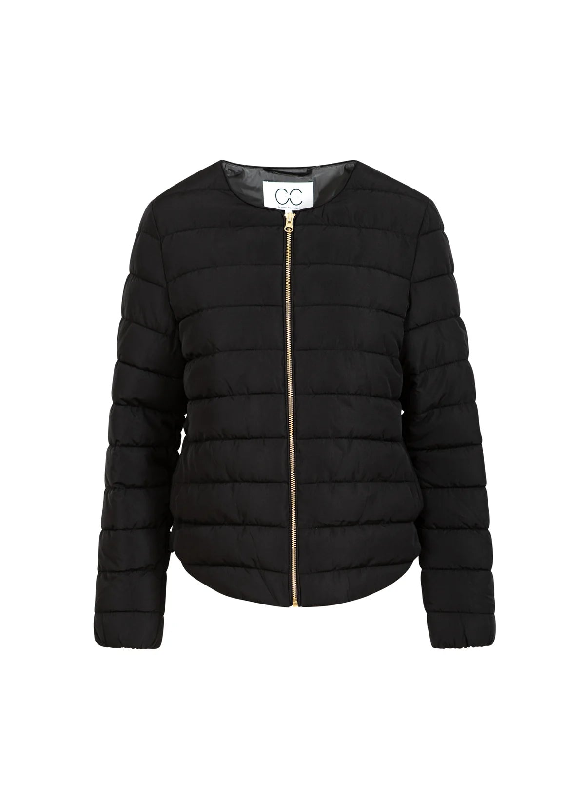 ASTA quilted slim fit jacket Black