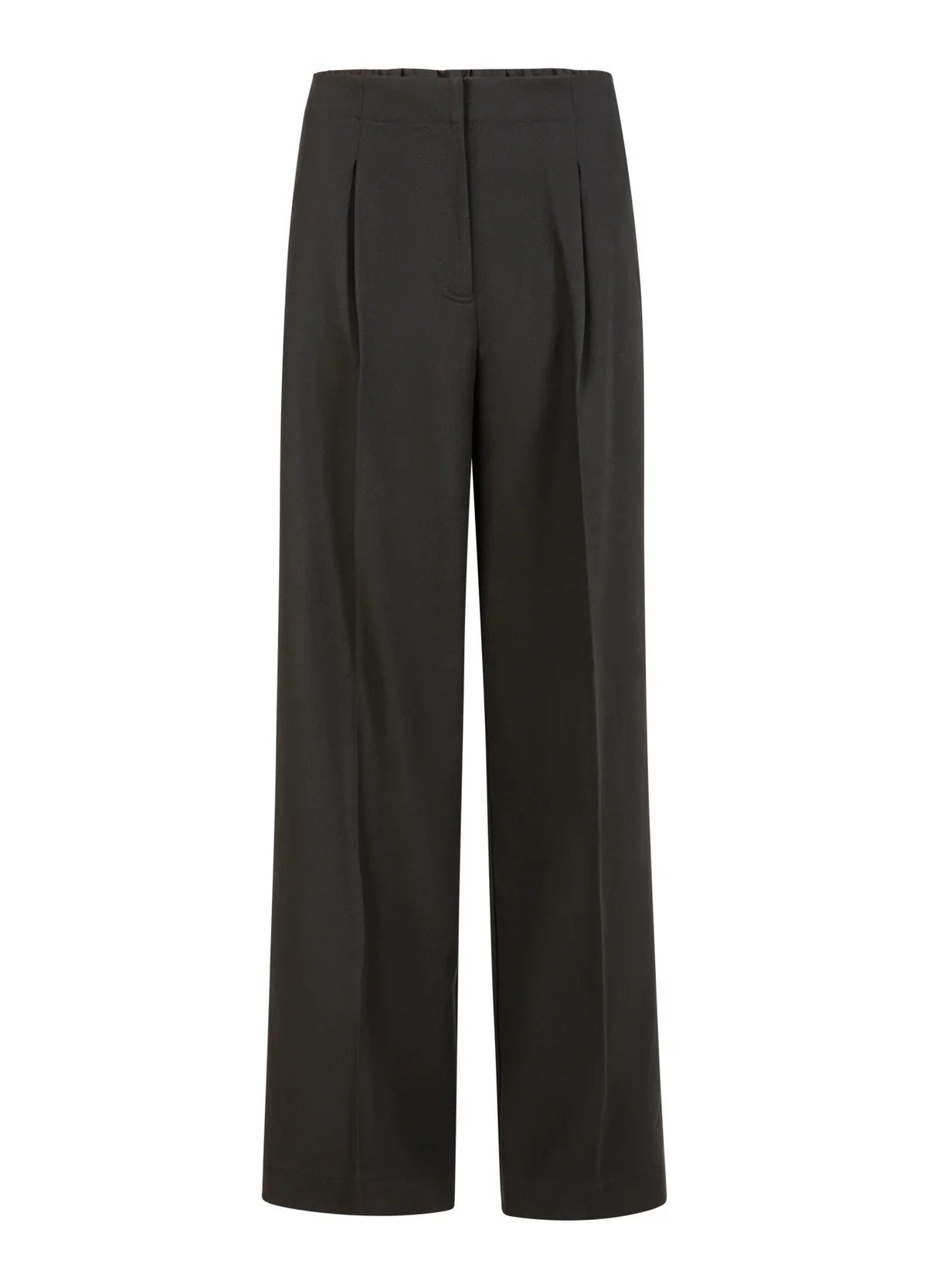 Wide Legged Suit Trousers in Black