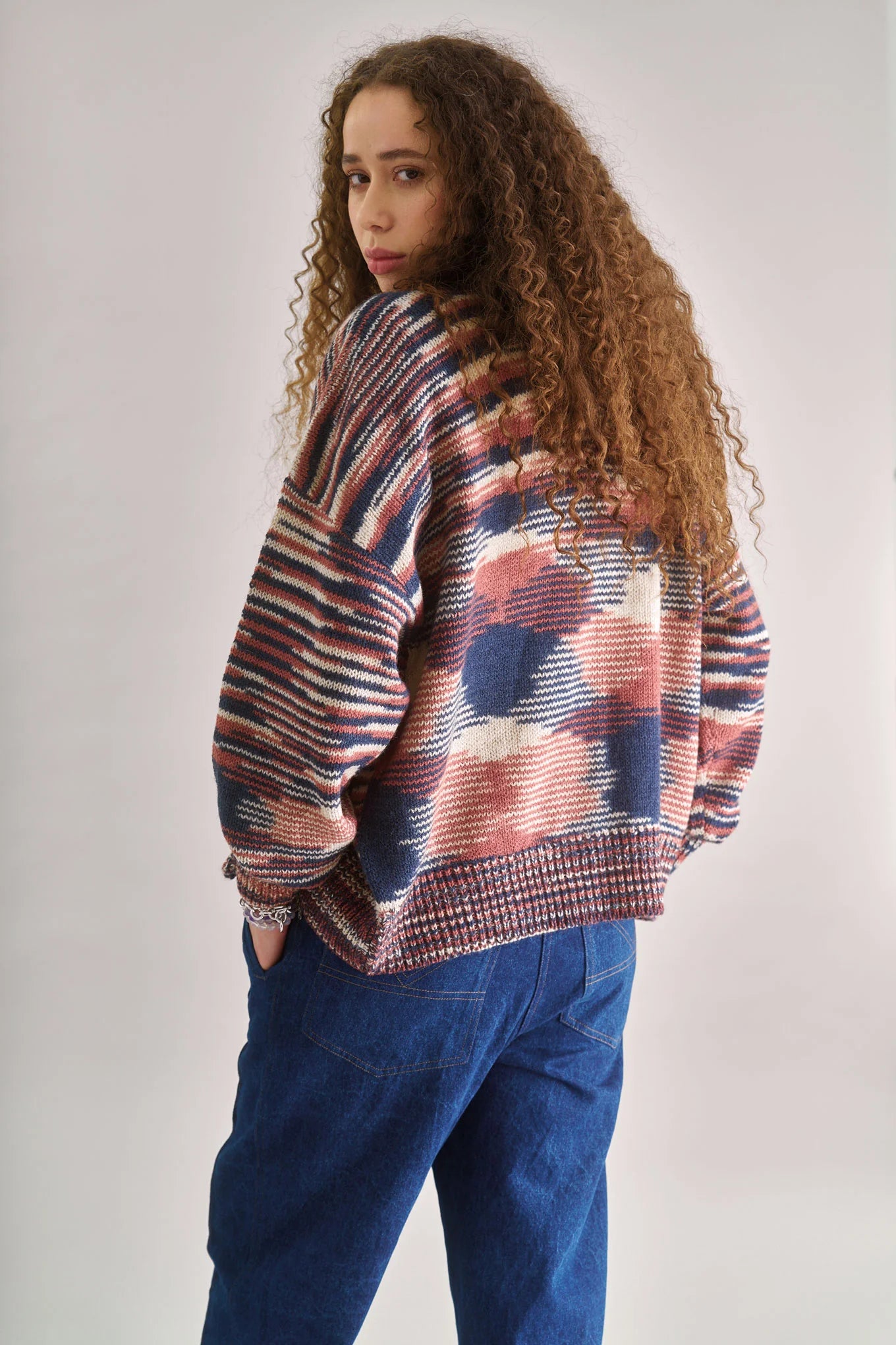 Hope Lambswool cardigan in Pink