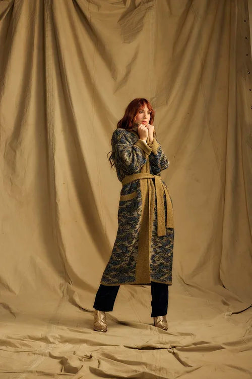 Lucerne Coatigan Polyester & Polyamide in Brown