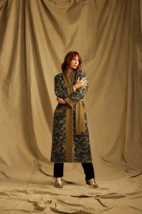 Lucerne Coatigan Polyester & Polyamide in Brown