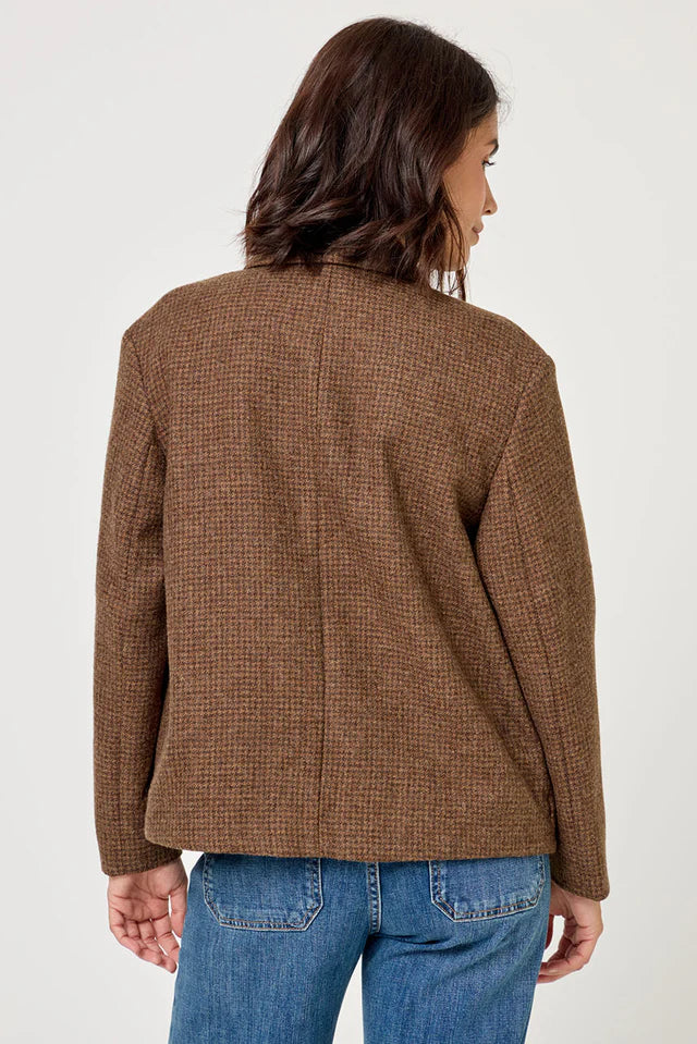 Vera Wool Blazer in Mushroom