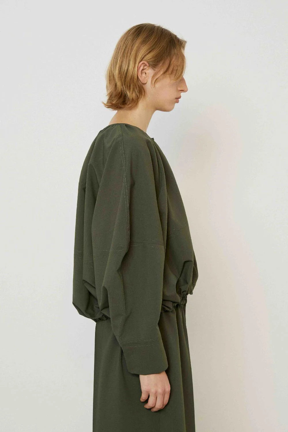Jacket with drawstring in Military