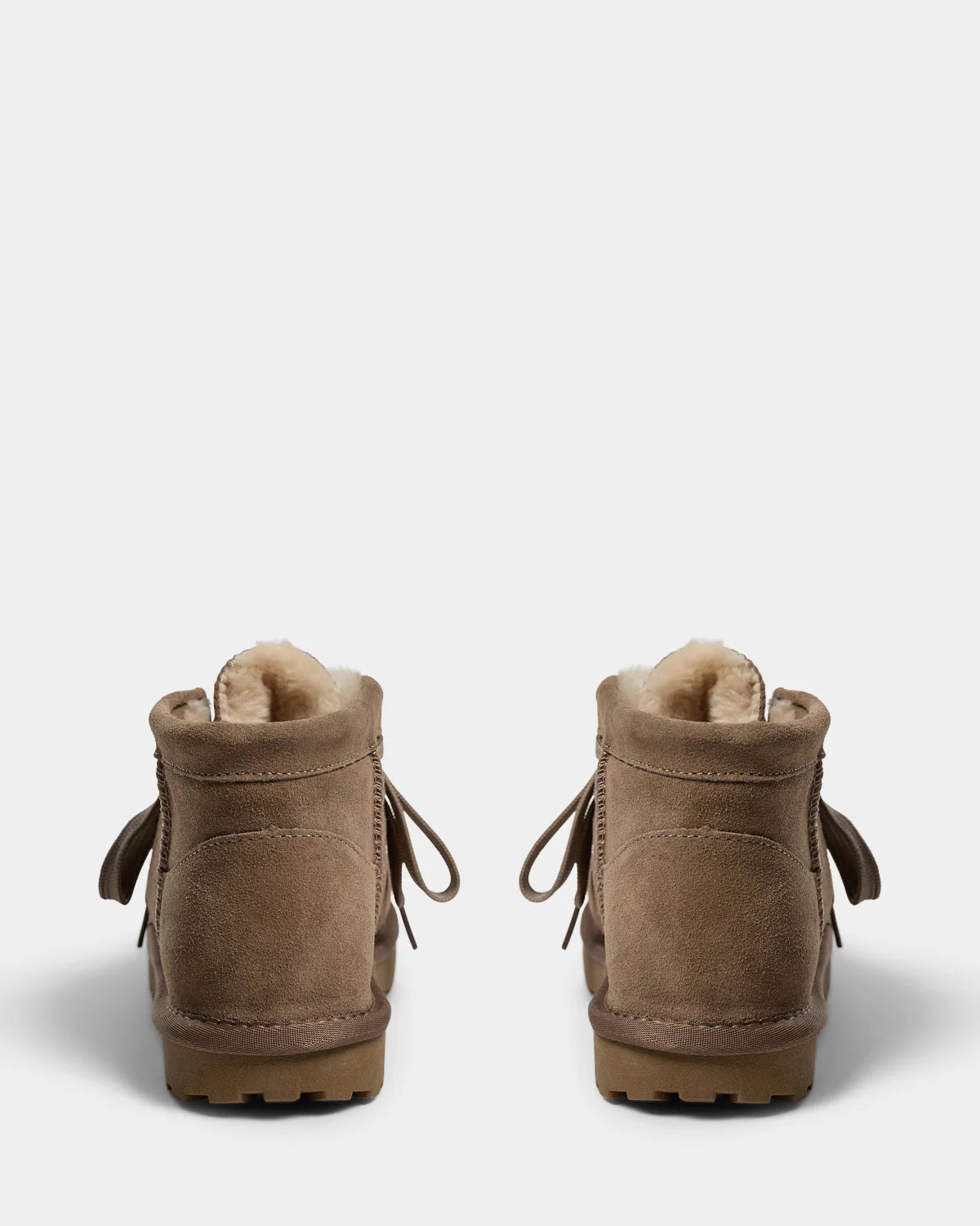 SanneSW Suede Boots in Dark Sand