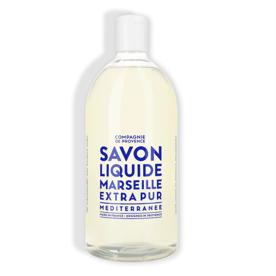Compagnie de Provence Liquid Soap in Mediterranean Sea 1 Litre Refill Bottle