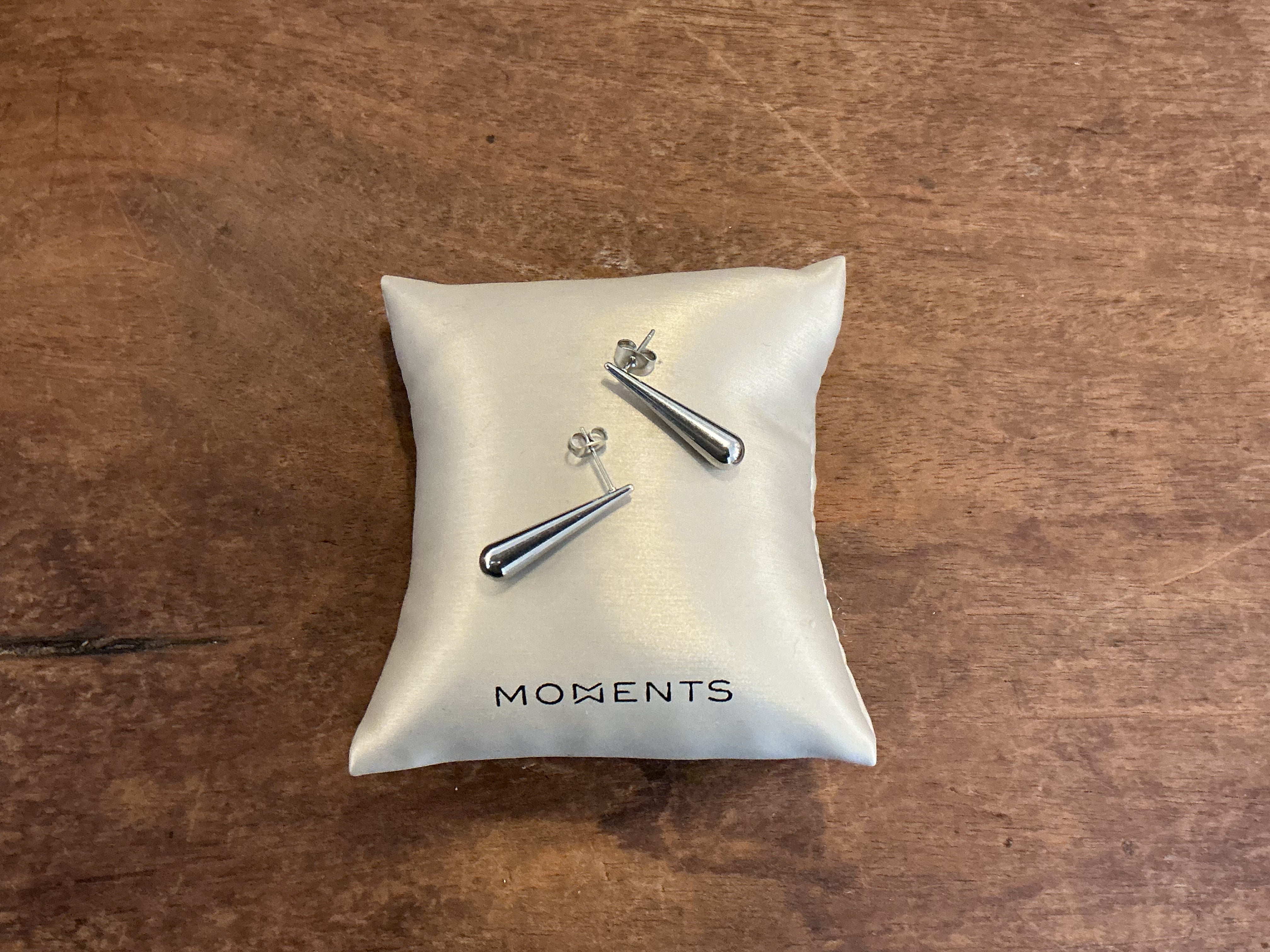 Moments Stainless Steel Drop Earrings