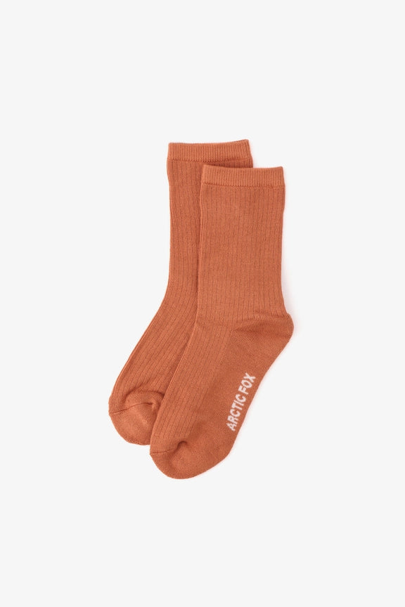 The Everyday Socks 100% Bamboo in Terracotta Clay