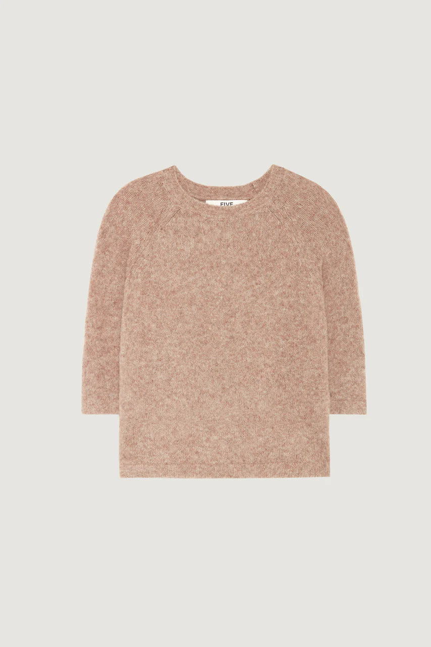 Short Sleeved Jumper in Cappuccino
