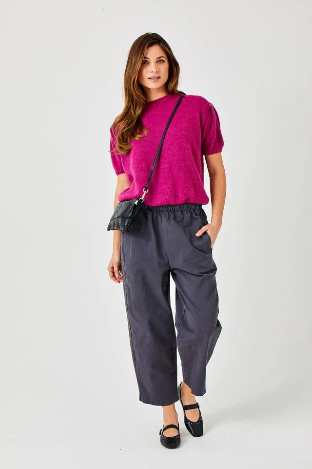 Olla Carrot Shape Baby Cord Trousers in Grey