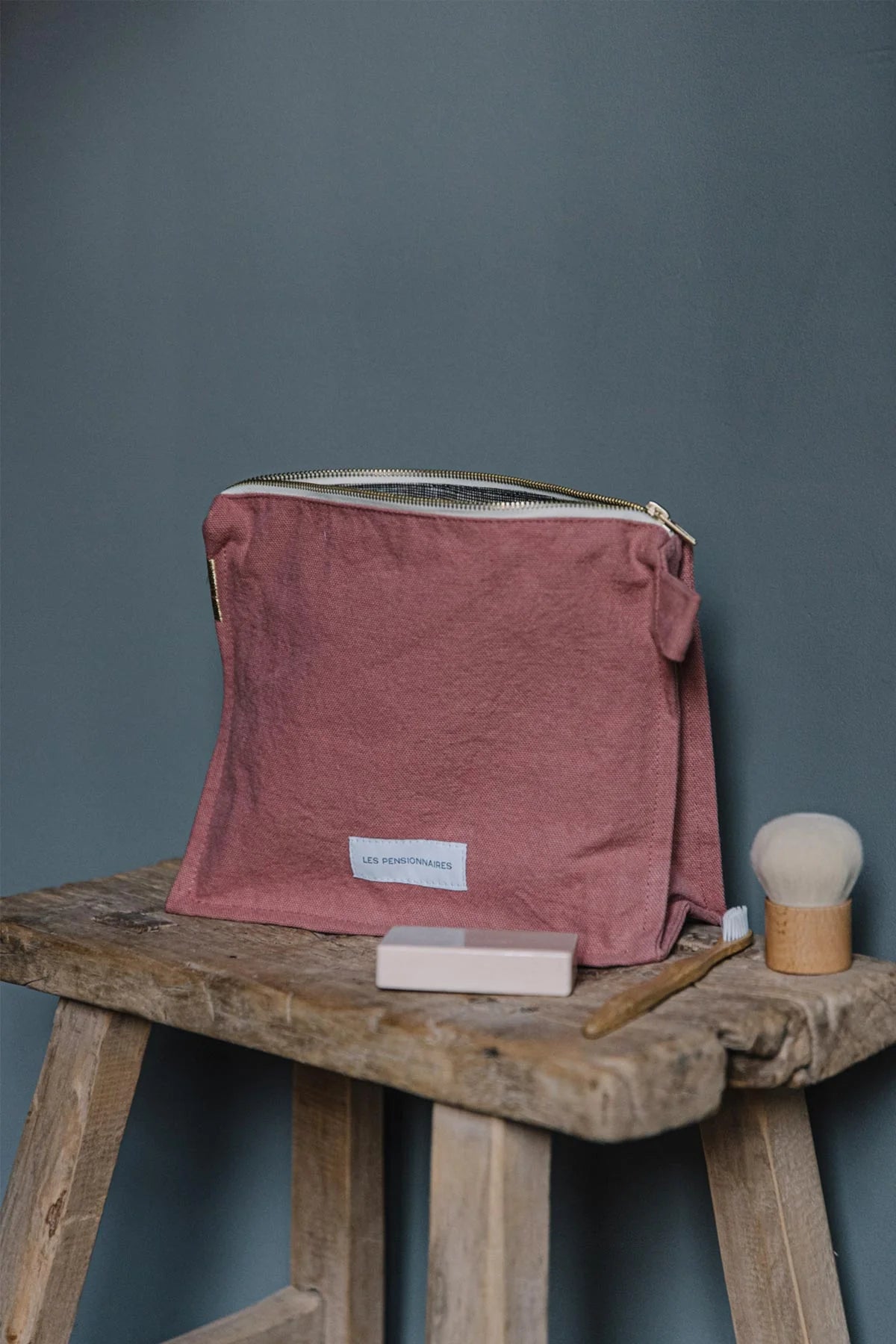 Washbag Organic Cotton in Rosewood