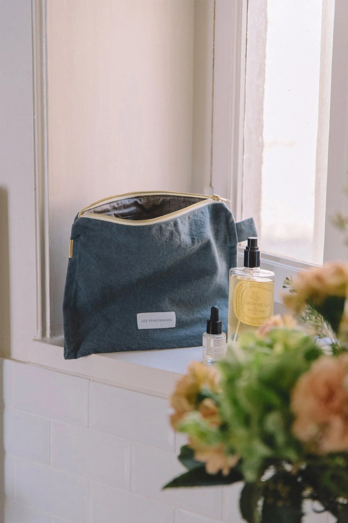 Washbag Organic Cotton in Blue Horizon