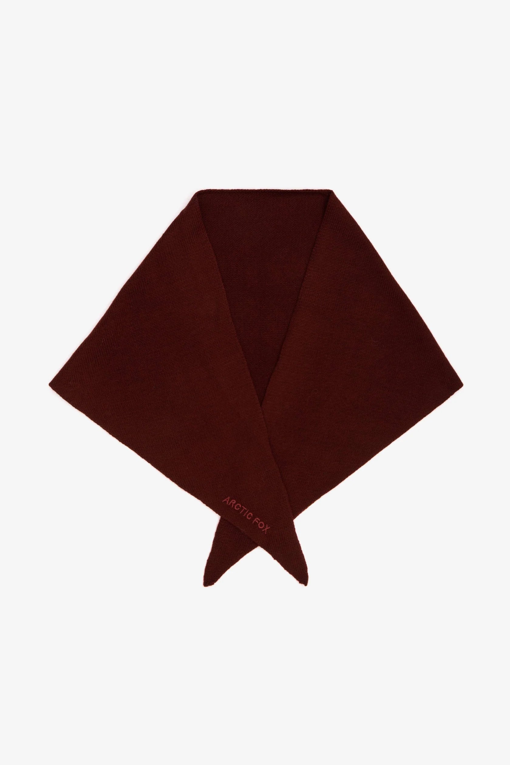 Merino Triangle Scarf in Dark Walnut Brown