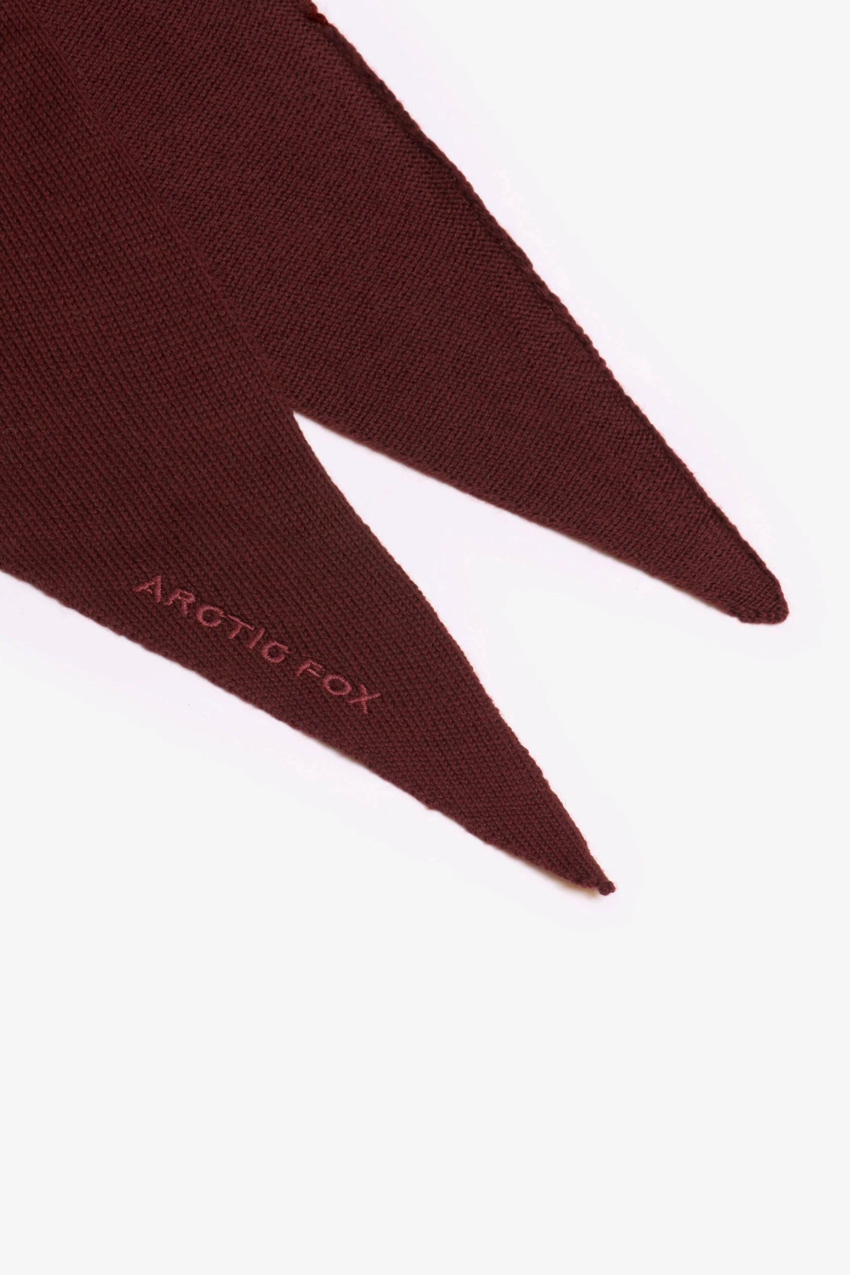 Merino Triangle Scarf in Dark Walnut Brown