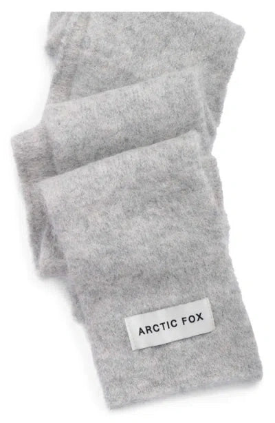 Alpaca Skinny Scarf in Blizzard Grey