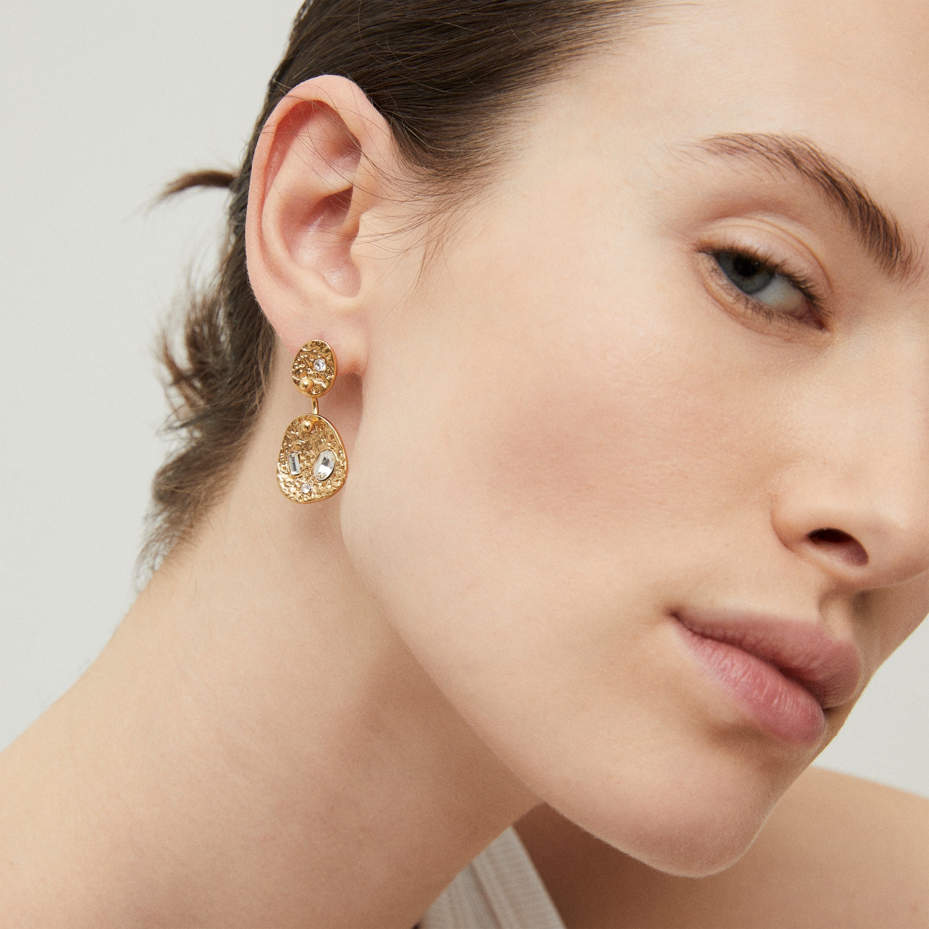 Bo Eclipse PM O Strass Earrings in Gold
