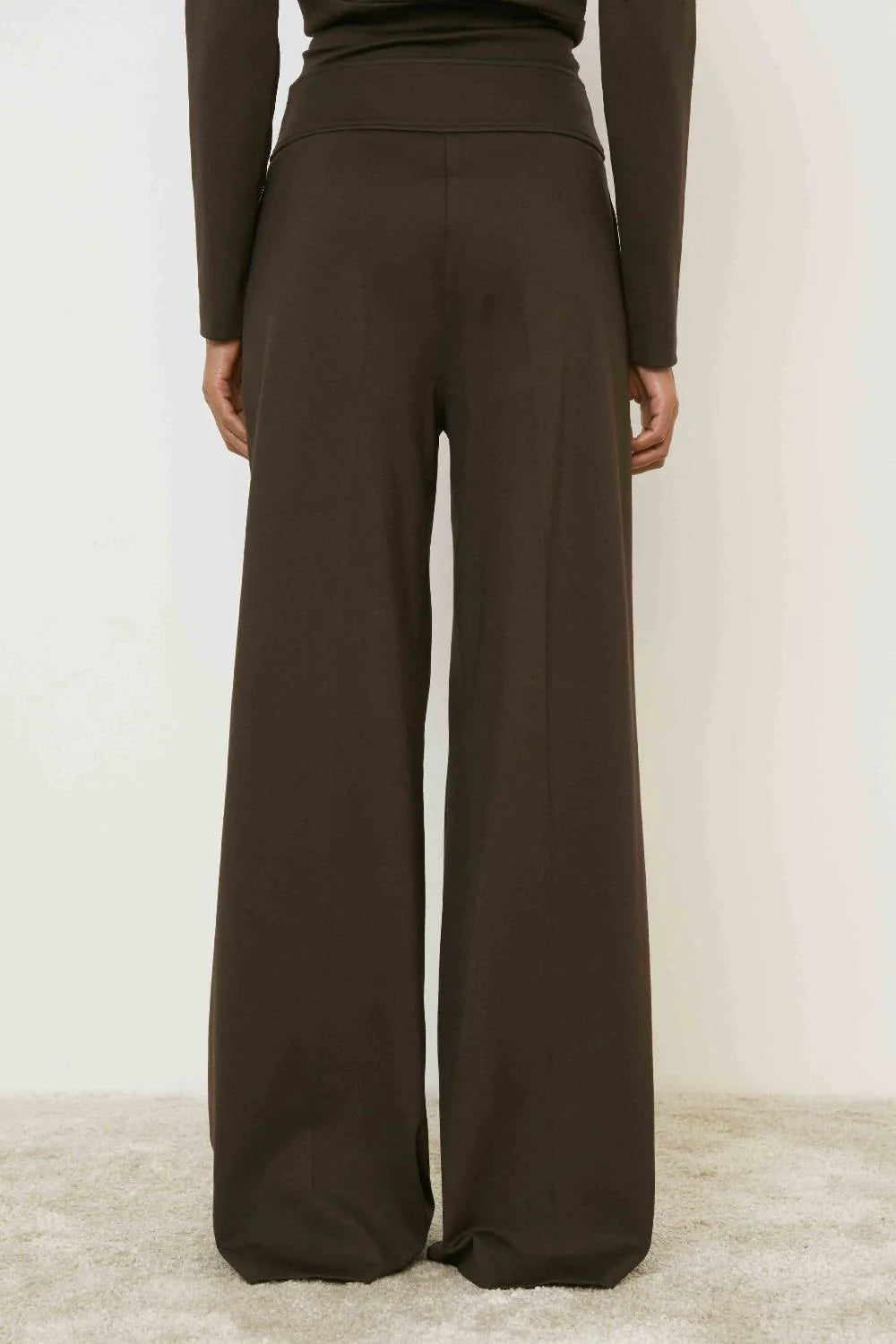 Wide Leg trousers in Burgundy