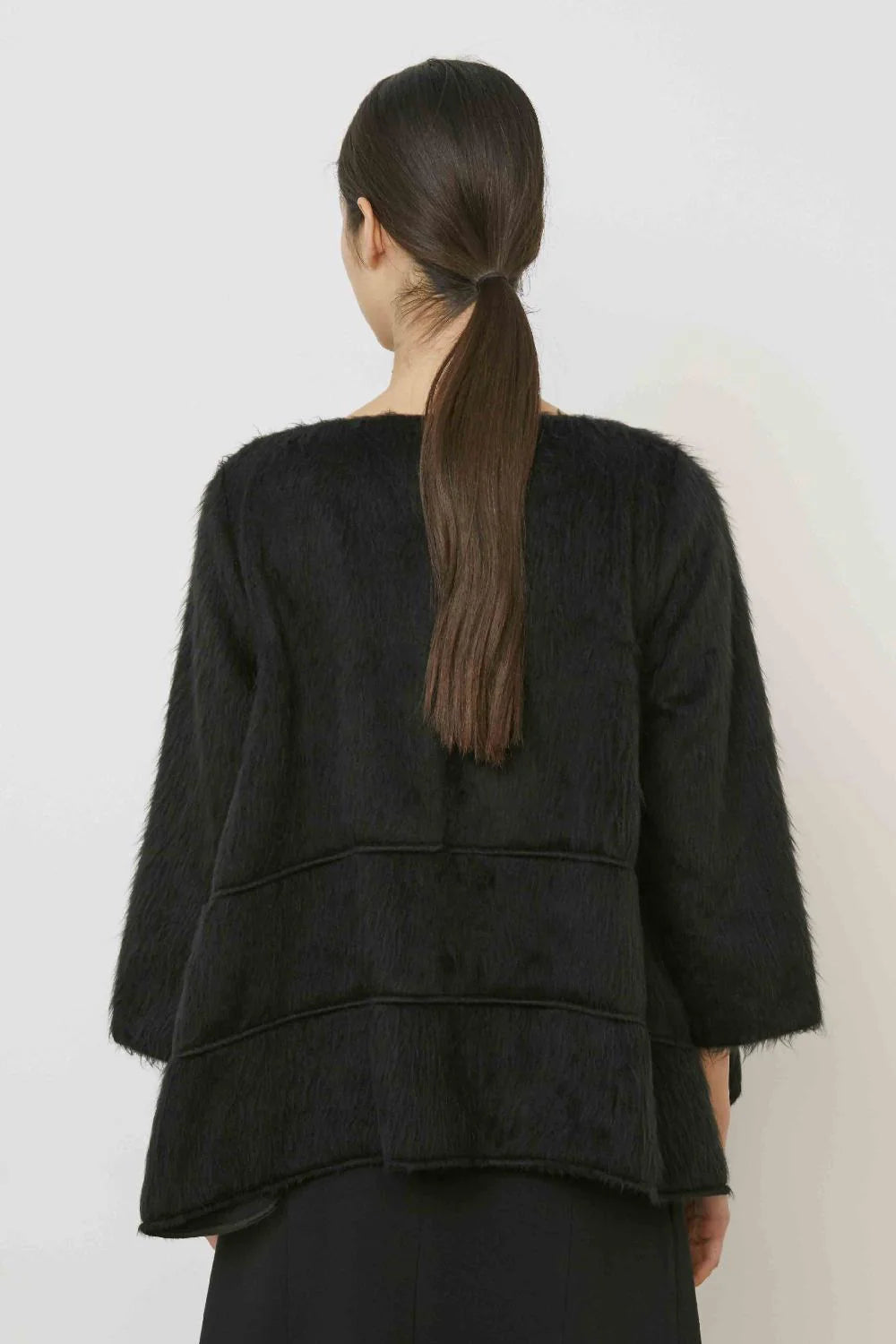 Textured Top with flared hem