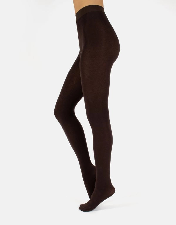 Cette Cashmere & Viscose 150 Denier Tights in Walnut Brown