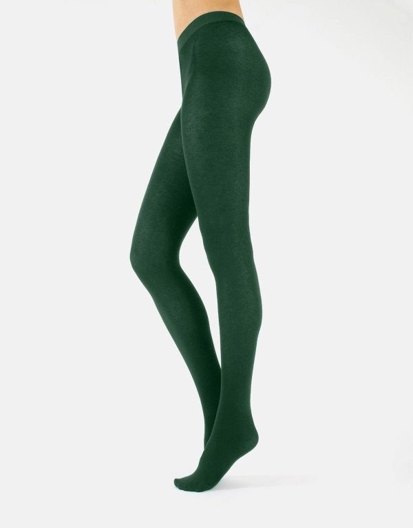 Cette Cashmere & Viscose 150 Denier Tights in Emerald