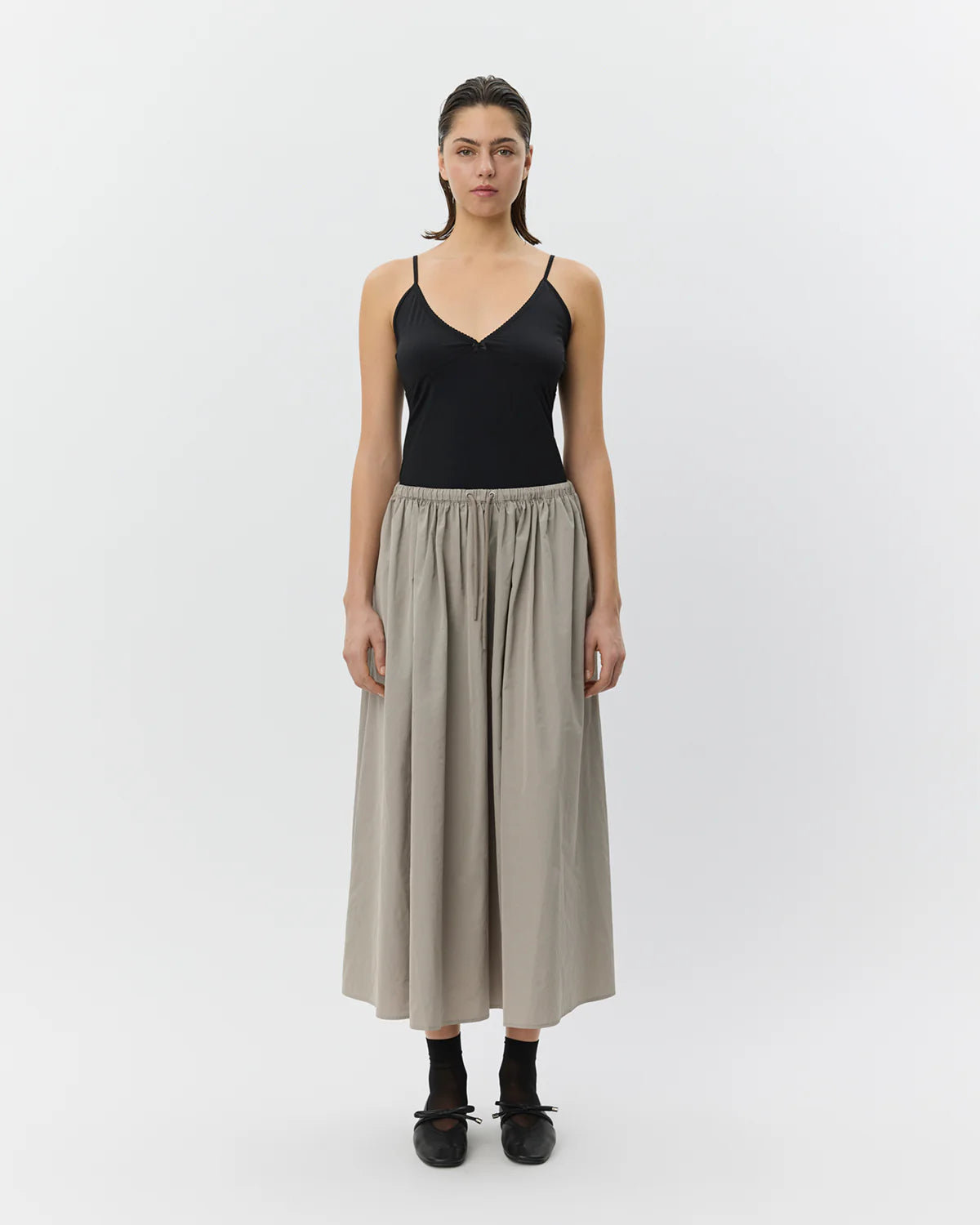 Juneau Midi Skirt Dusty Green