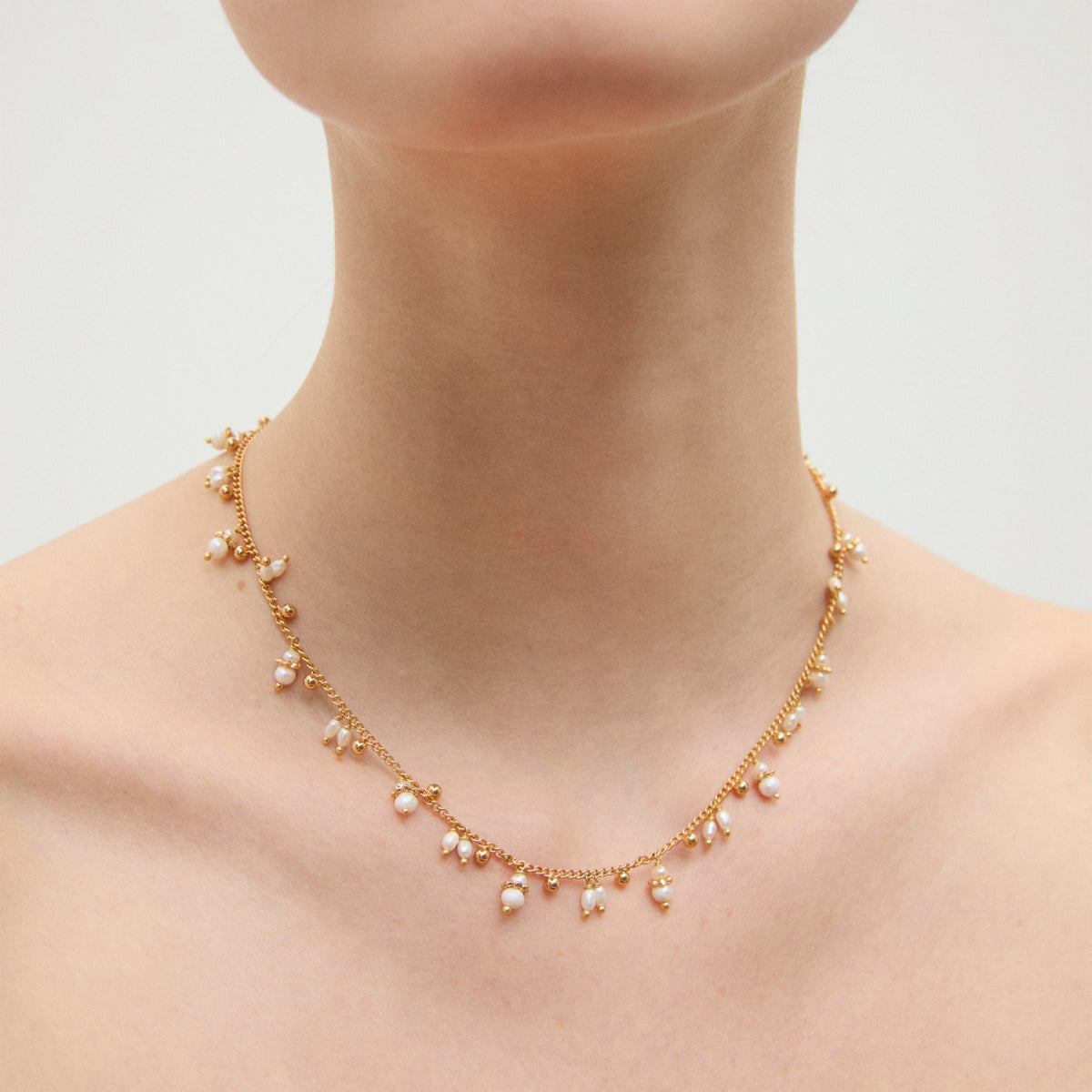 Collier Tangerine Necklace in Pearl